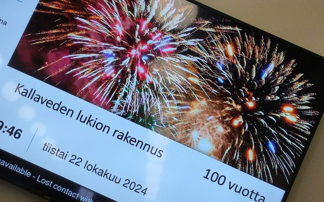 Kallaveden lukion rakennus 100 vuotta – Kallaveden lukio 40 vuotta Unesco-kouluna