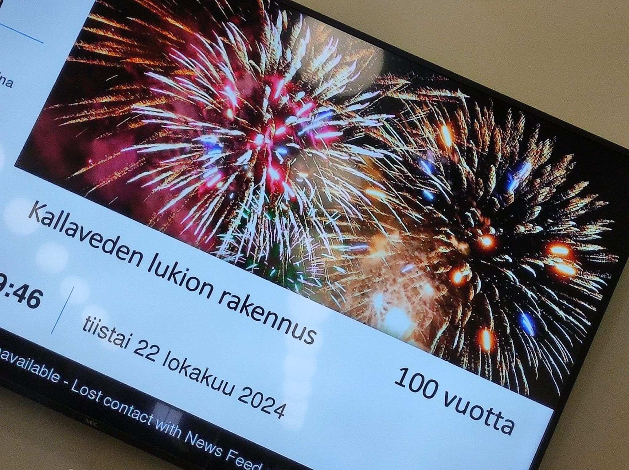 Kallaveden lukion rakennus 100 vuotta – Kallaveden lukio 40 vuotta Unesco-kouluna